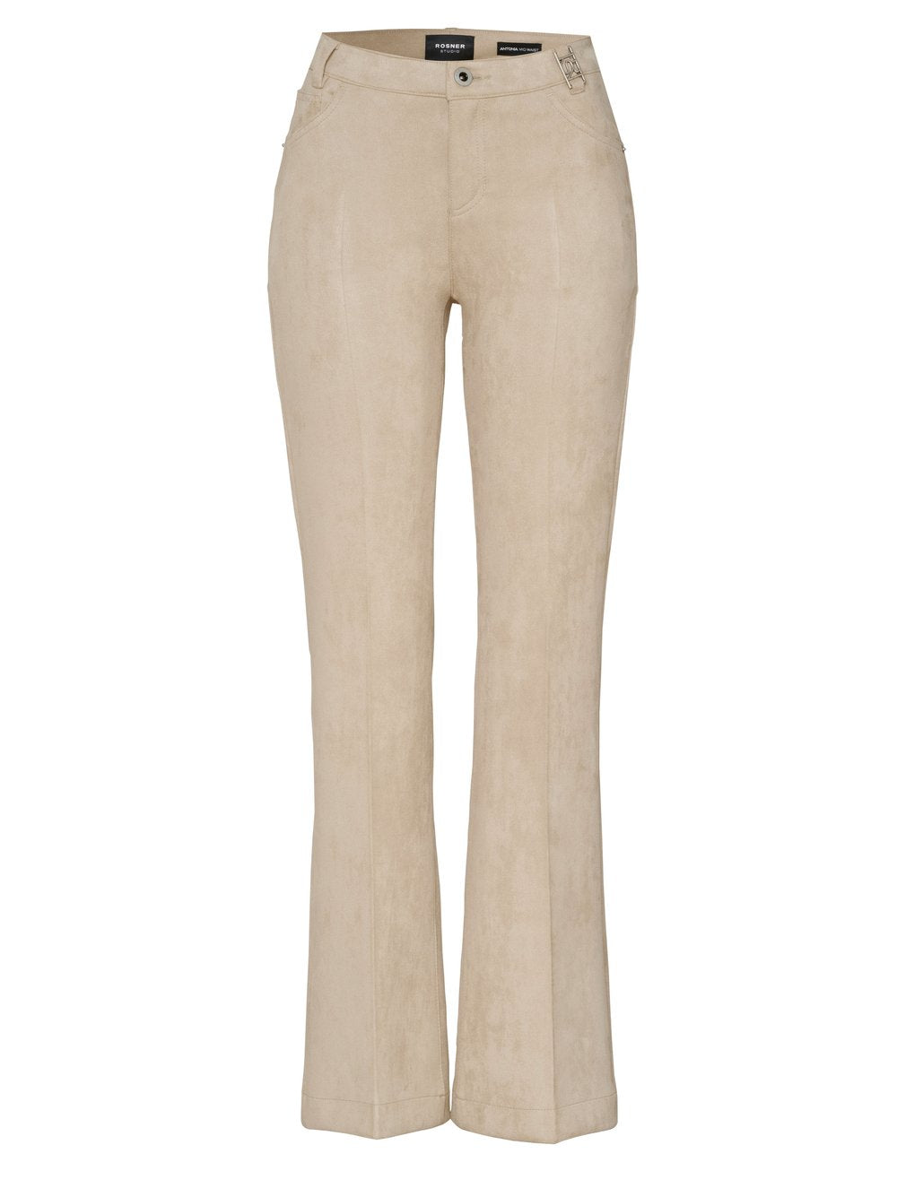 Antonia_Bootcut_409 Suedine Beige