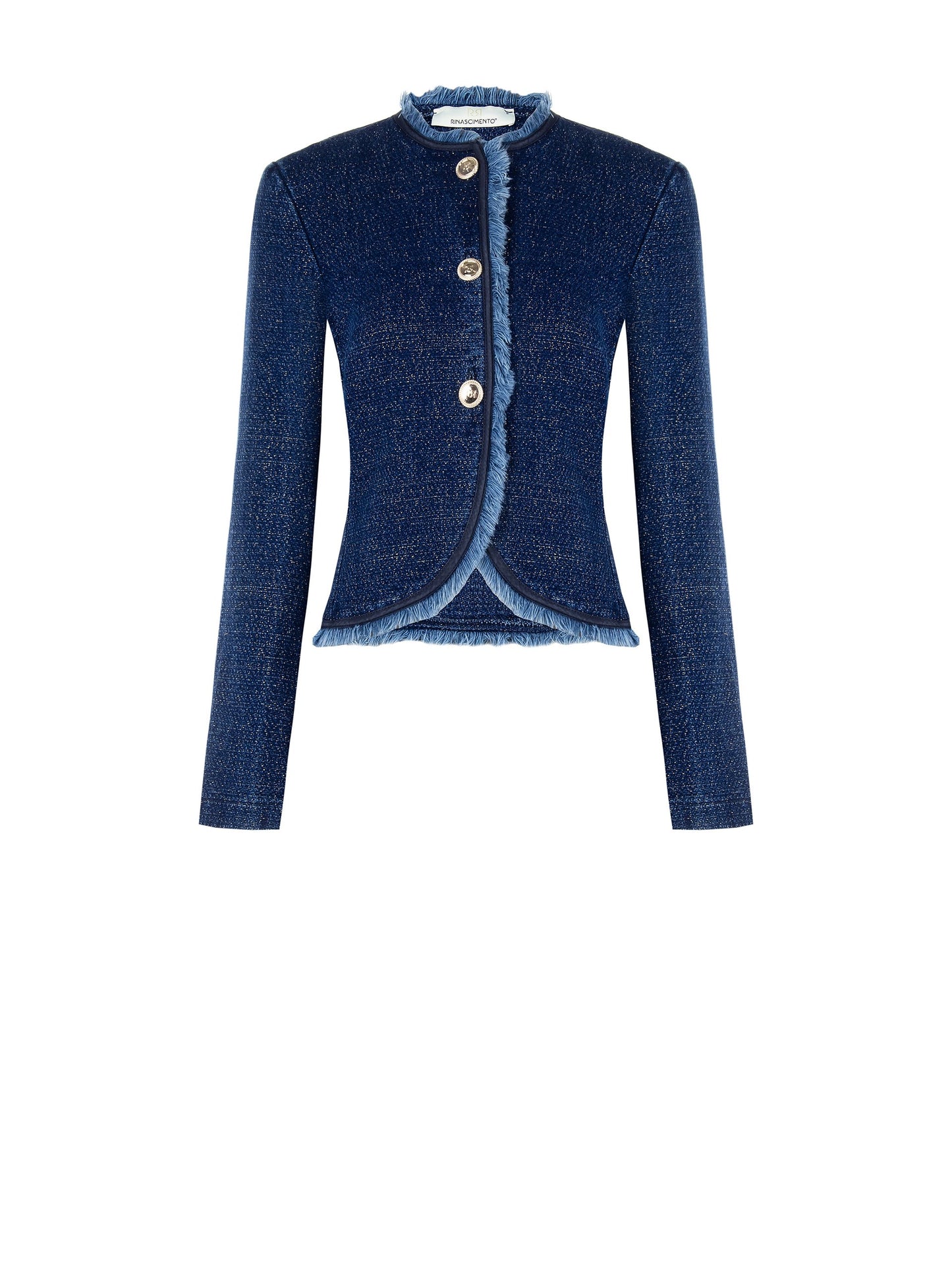 Blazer Gouddraad 3 Knopen Donkerblauw