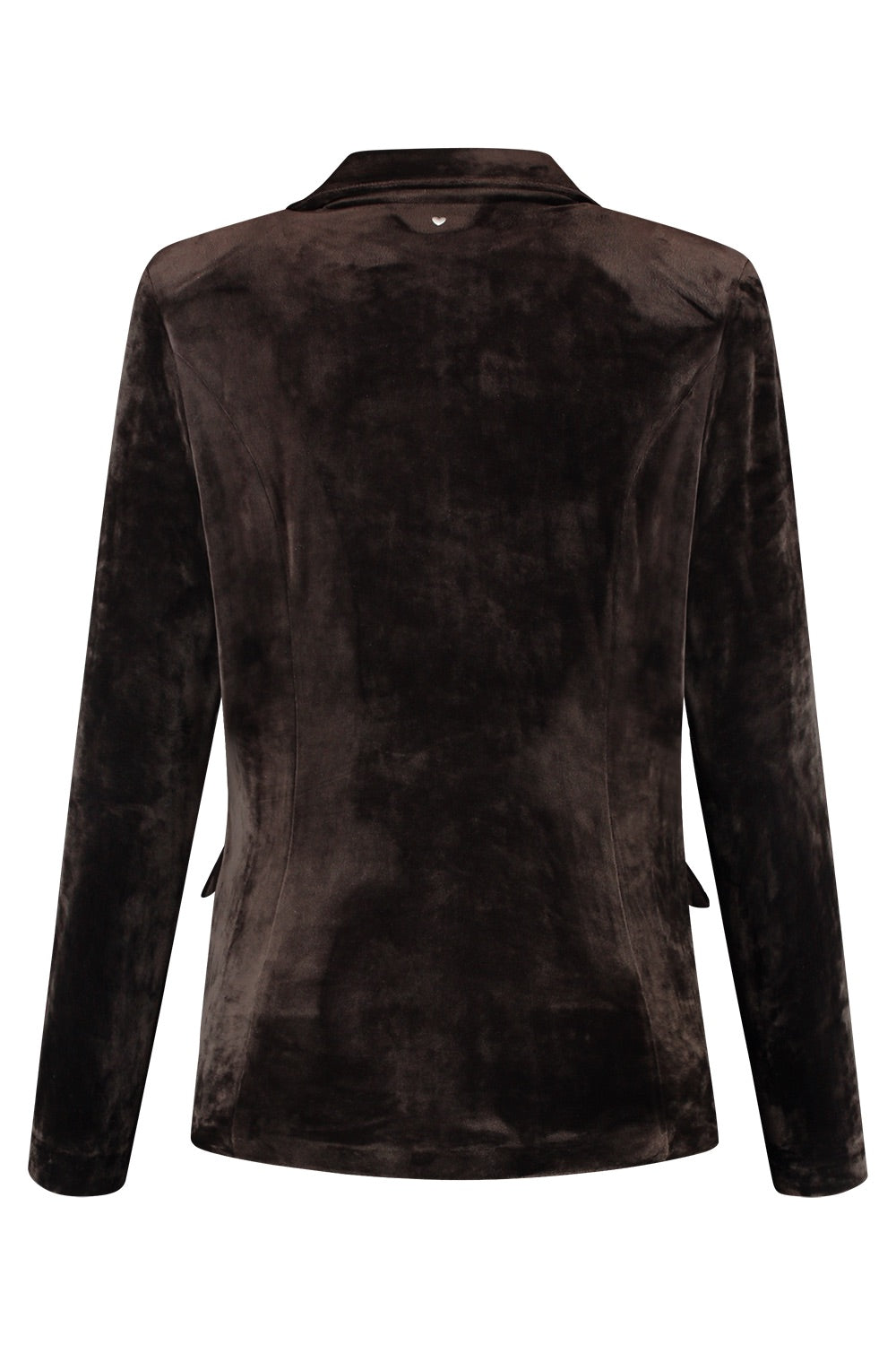 Blazer Velour Midi Uni Bruin