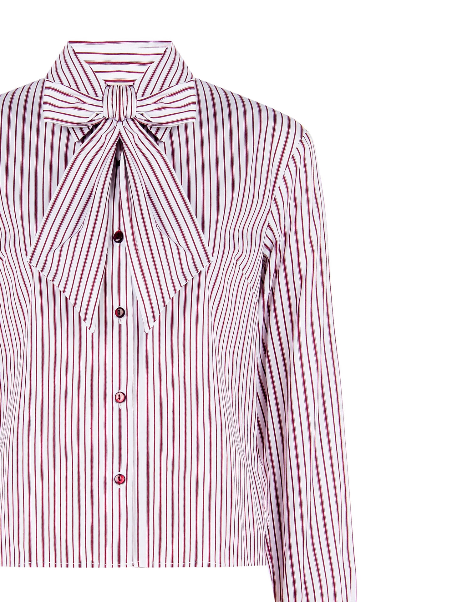 Blouse Cose Strik streep Bordeaux