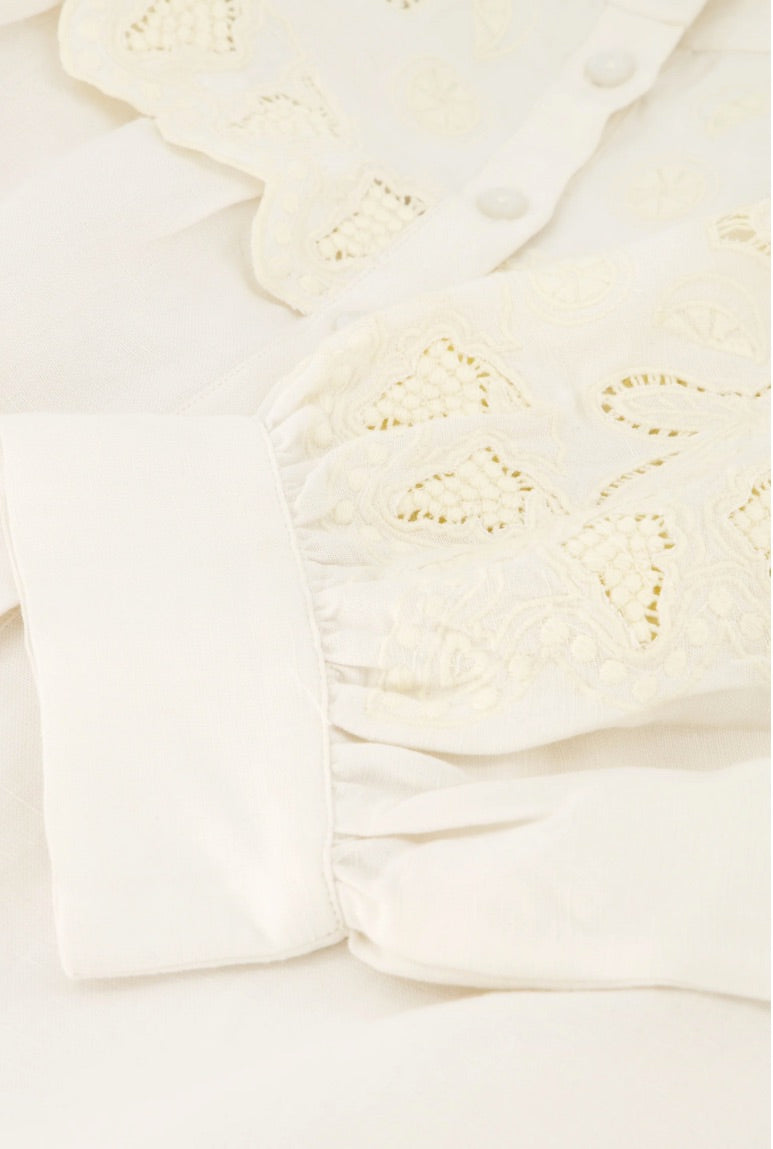 Blouse Dea Druif Cream White