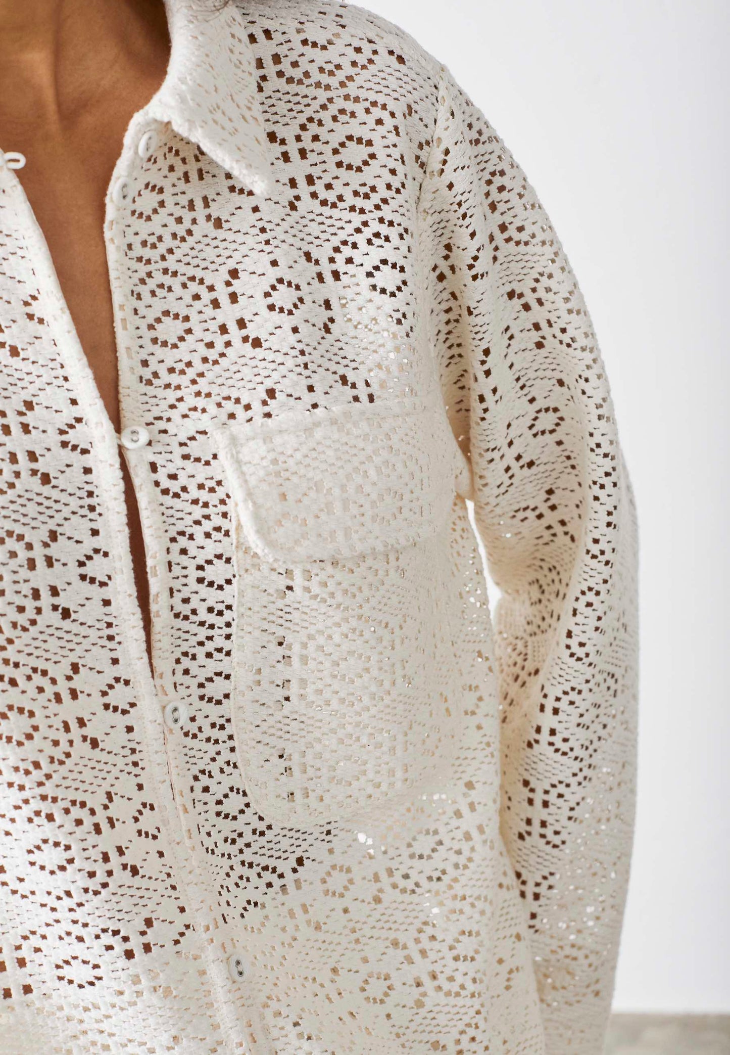 Blouse Elsia Opengewerkt Creme