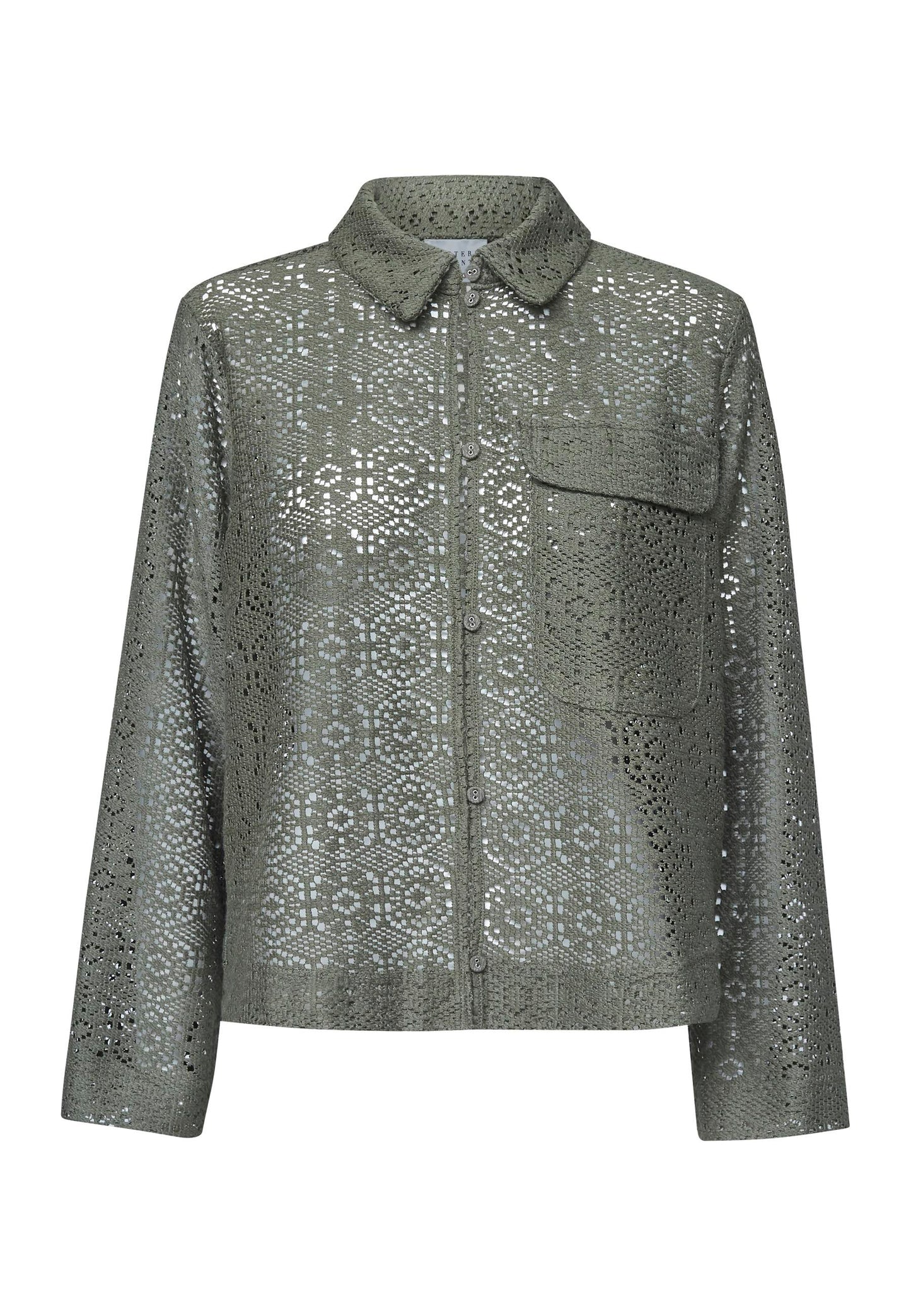 Blouse Elsia Opengewerkt Groen