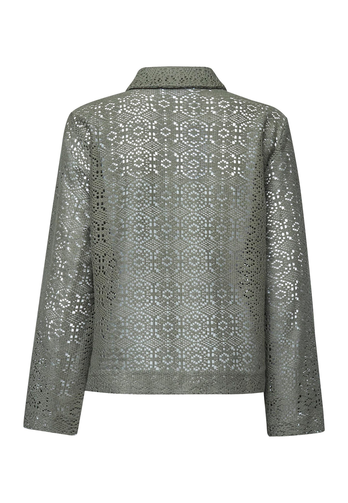 Blouse Elsia Opengewerkt Groen