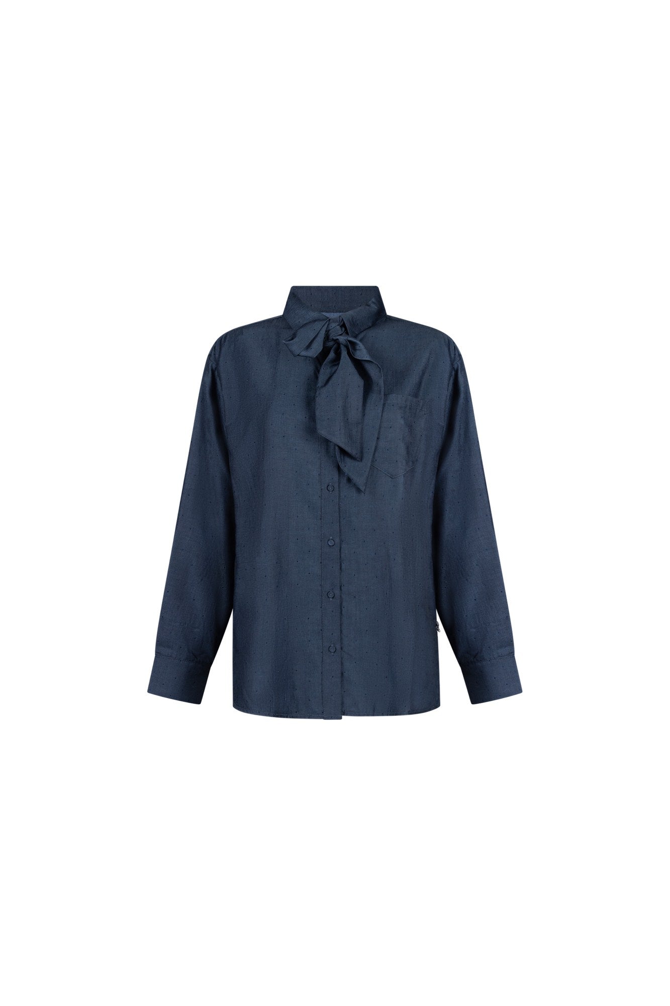 Blouse Ess Strik Donkerblauw