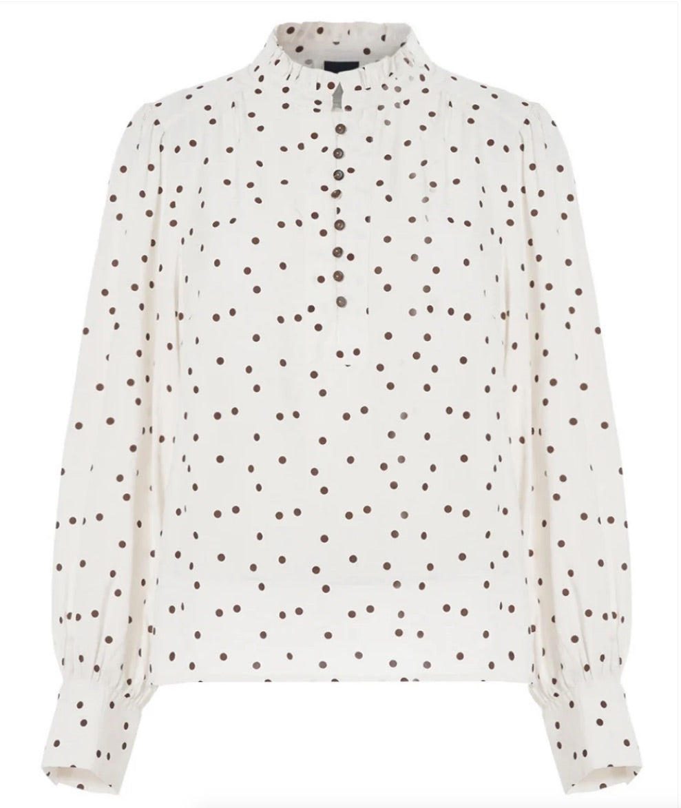 Blouse Flow Stip Ecru