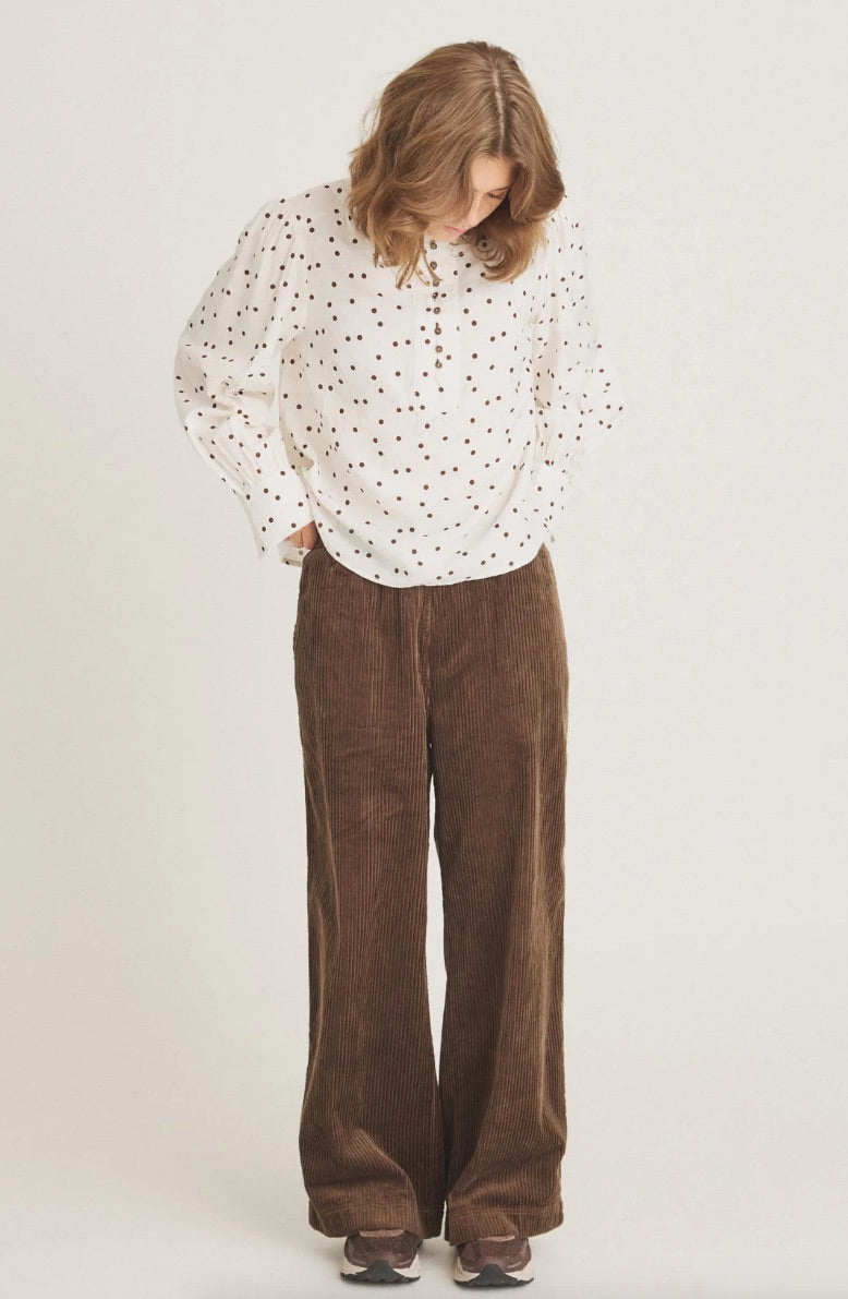 Blouse Flow Stip Ecru