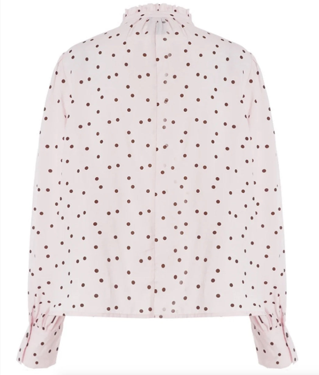 Blouse Flow Stip Roze