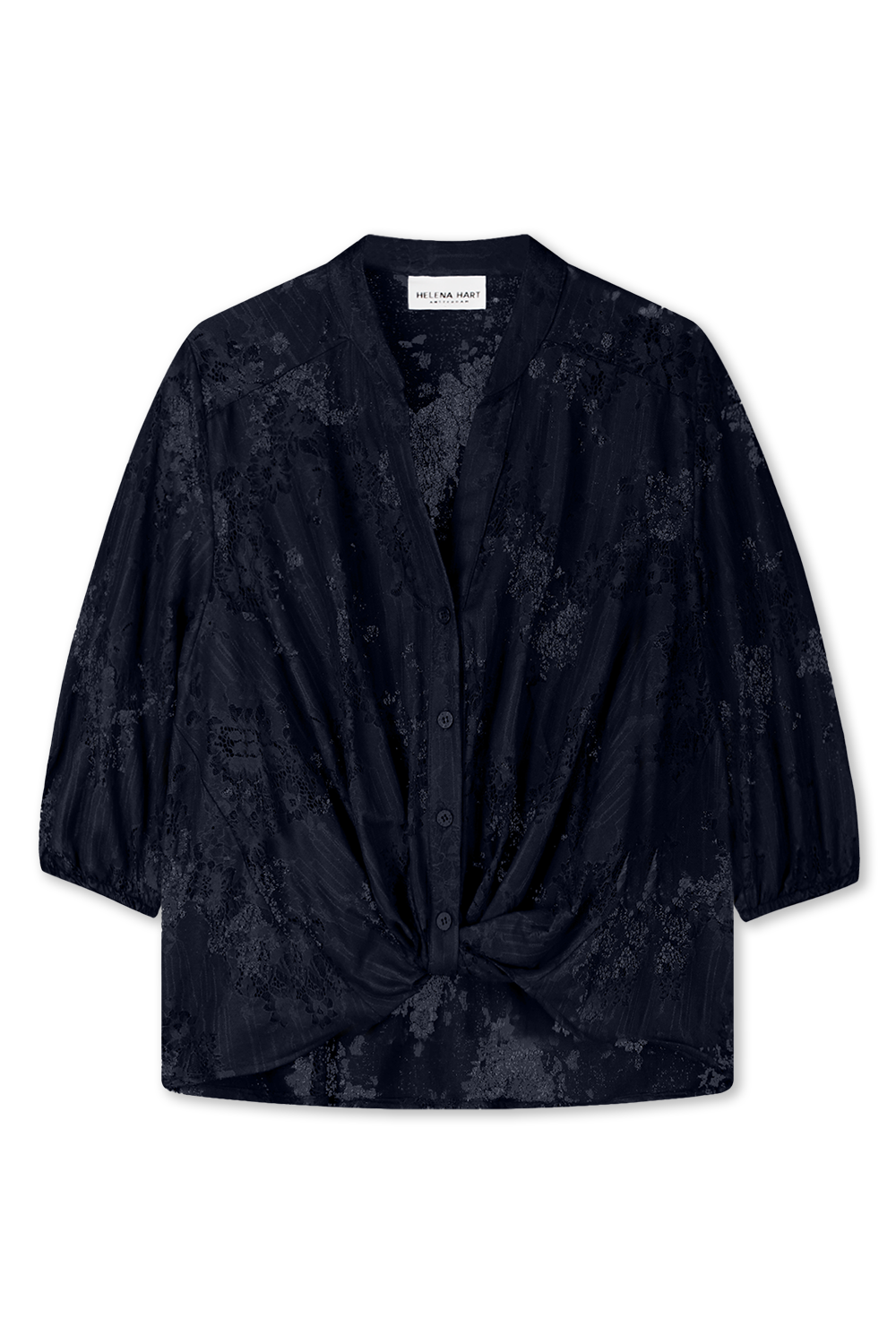 Blouse Gini Lace Donkerblauw