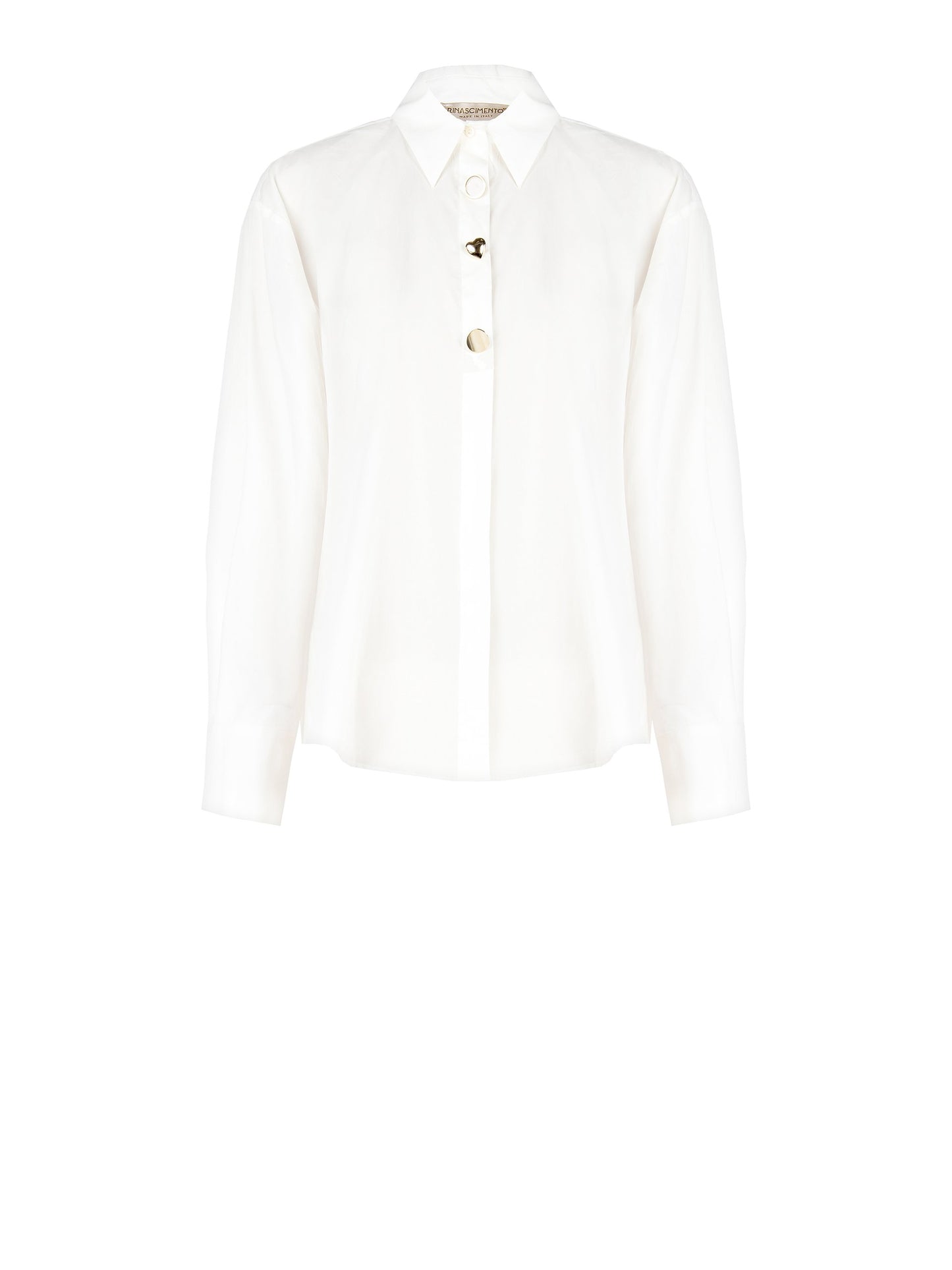 Blouse Harten Knopen Wit
