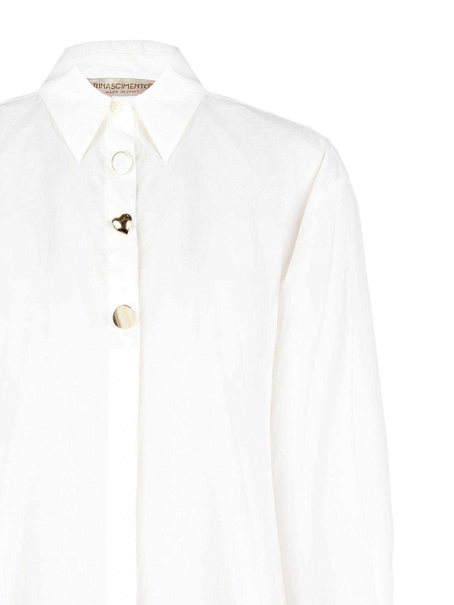 Blouse Harten Knopen Wit