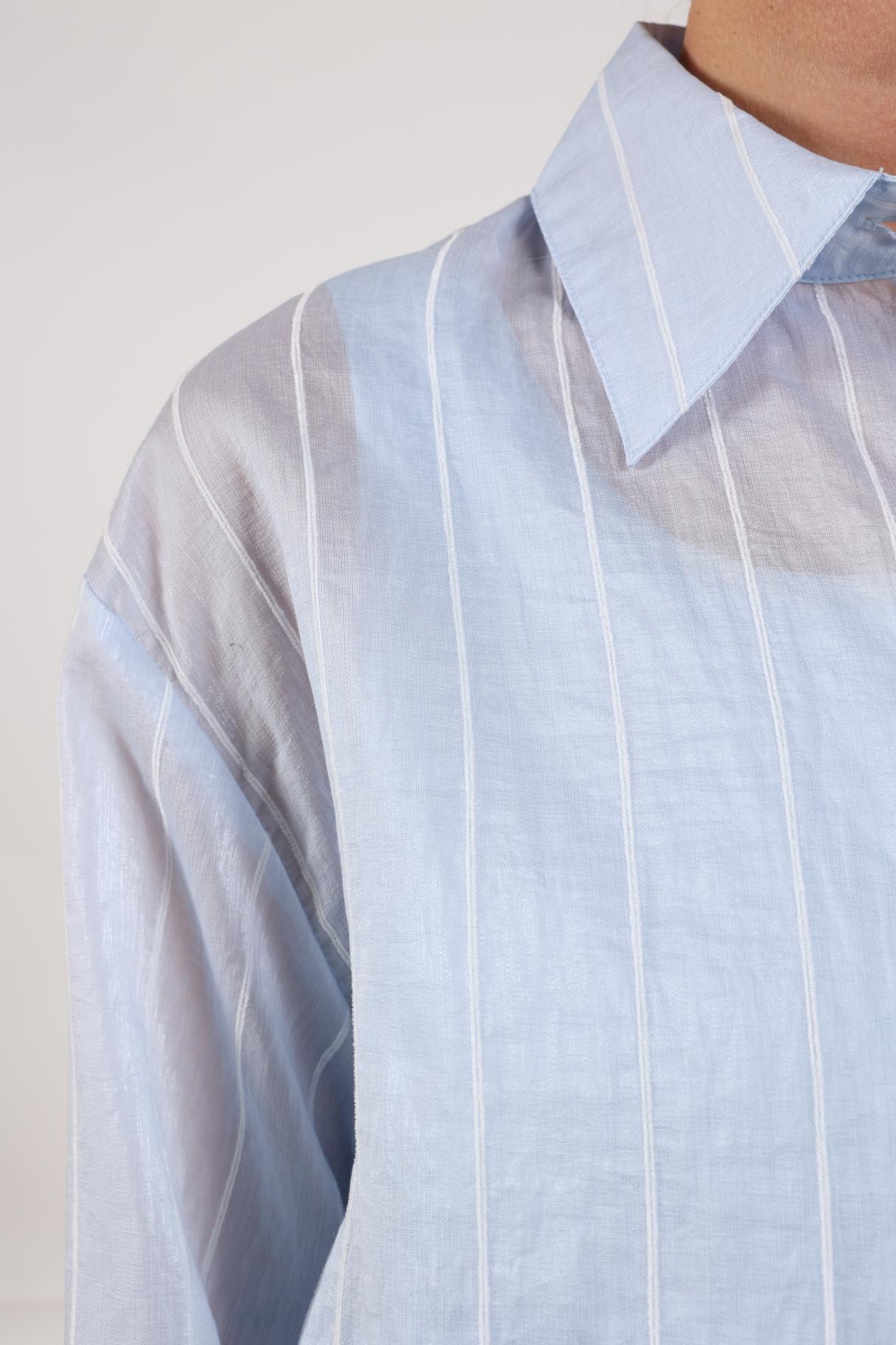 Blouse Iris Streep Blauw