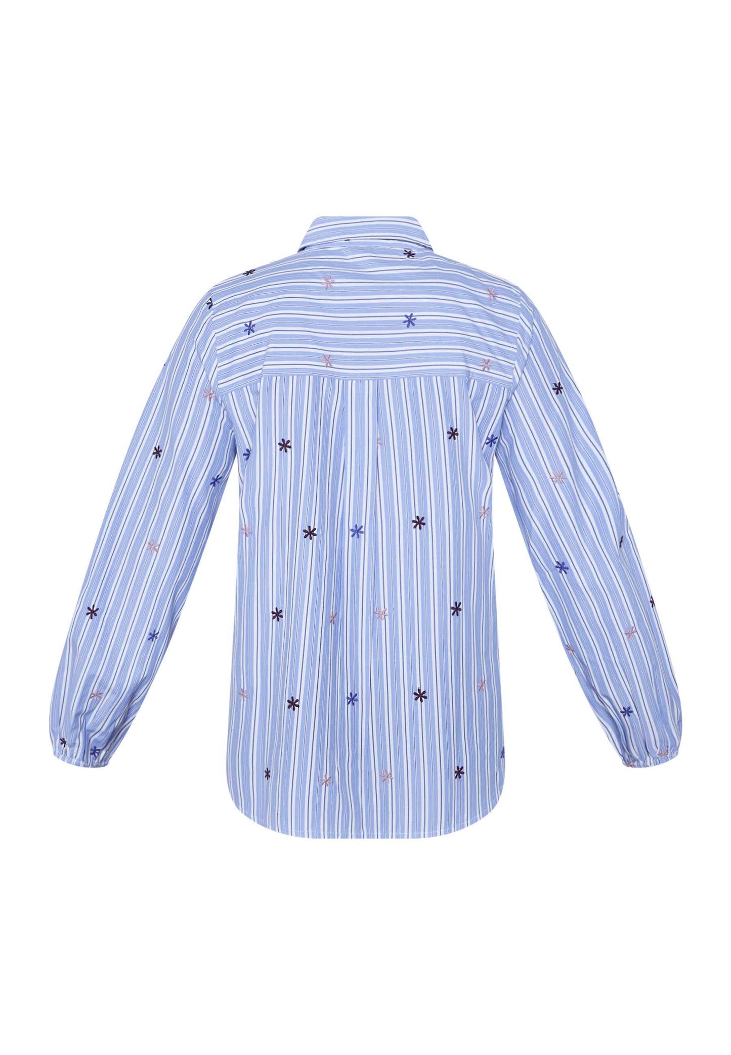 Blouse Istea Streep Bloem Blauw
