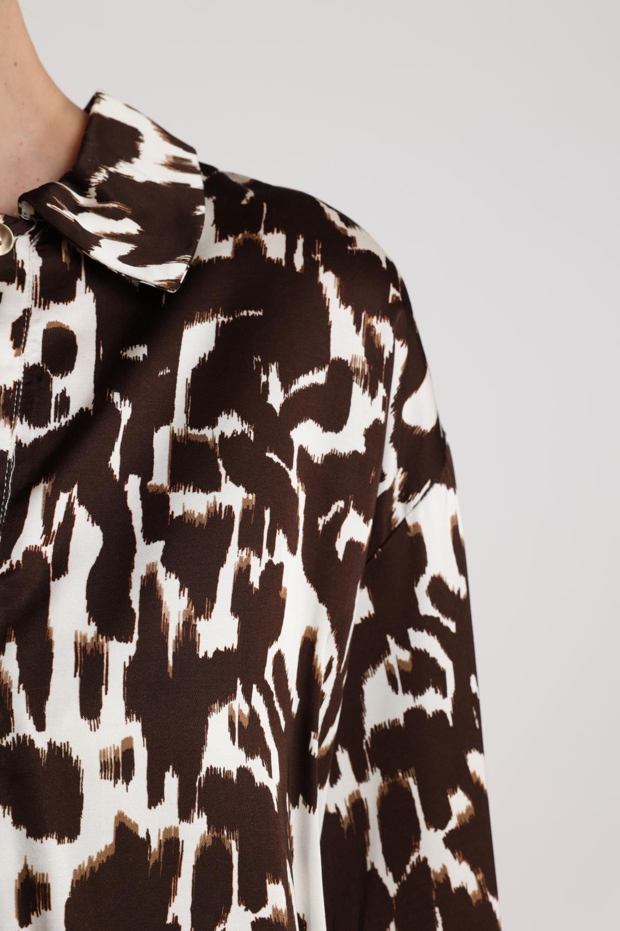 Blouse Newport Cow Donkerbruin