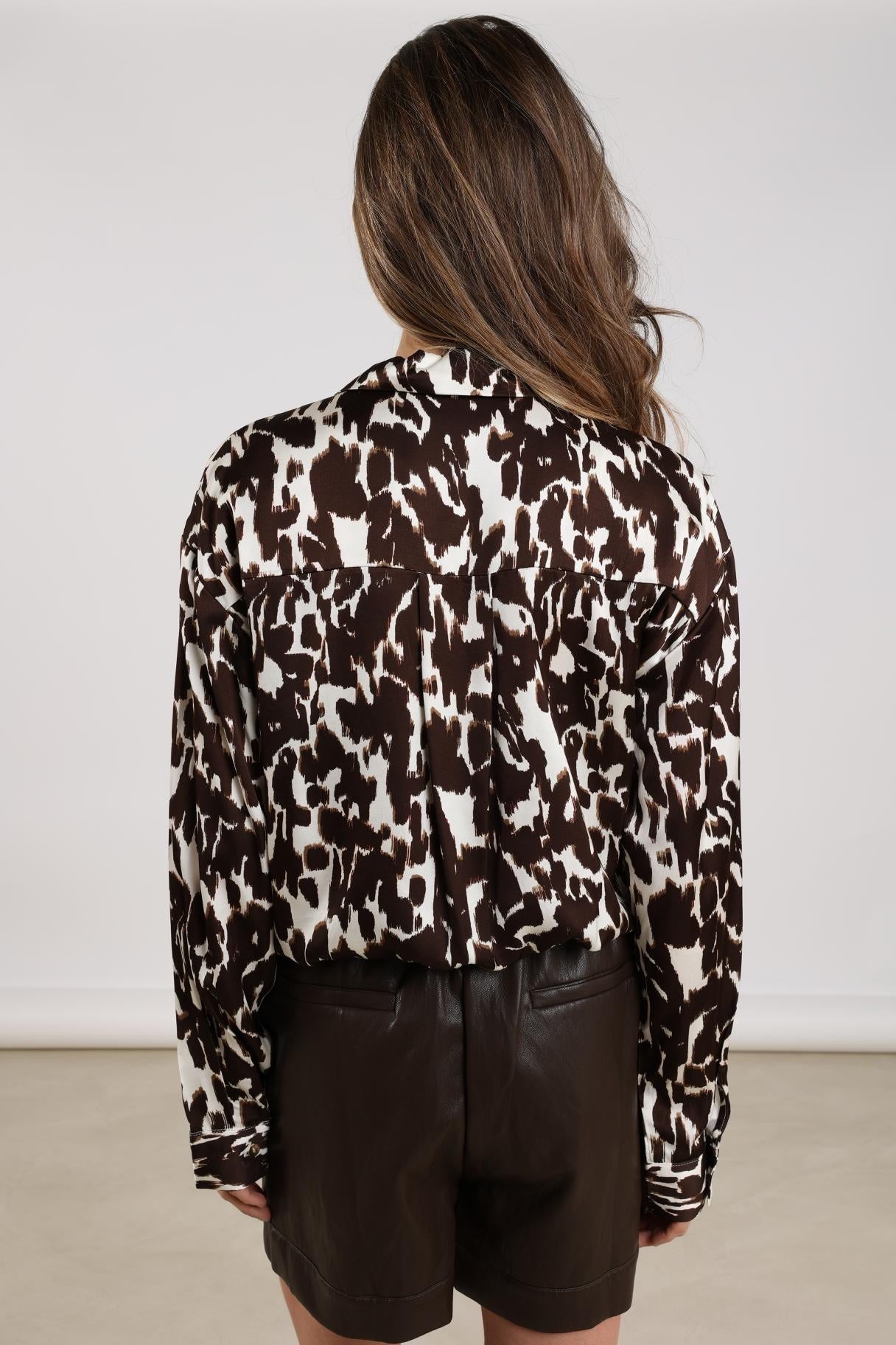 Blouse Newport Cow Donkerbruin
