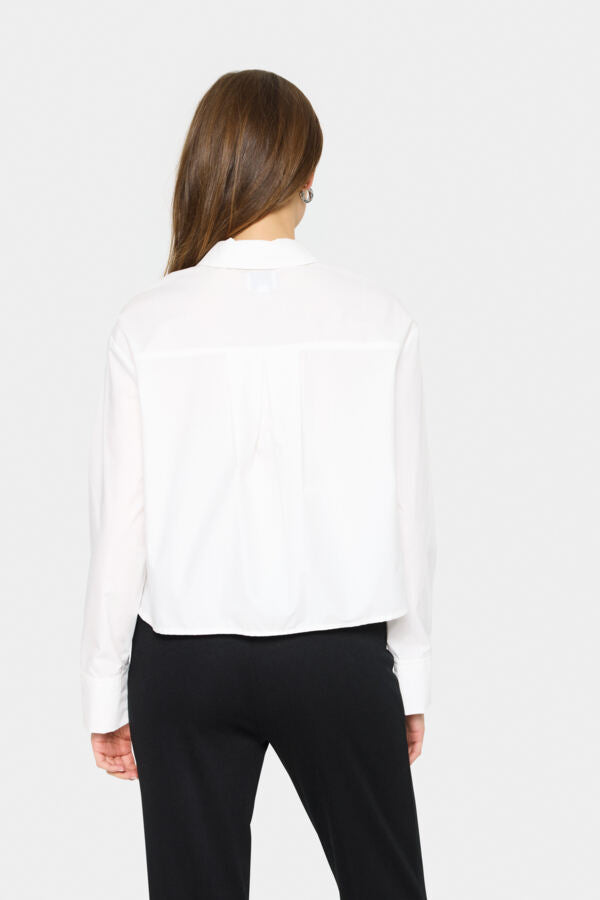 Blouse Parel Crop Wit
