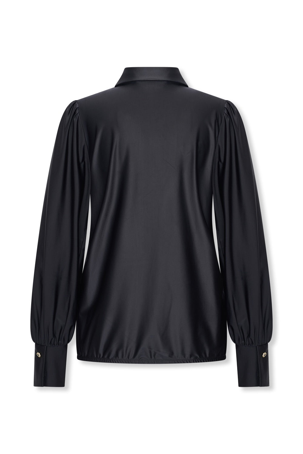 Blouse Seda Glans Zwart