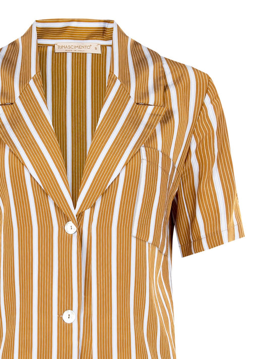 BlouseStreepLichtblauwKMCamel__2