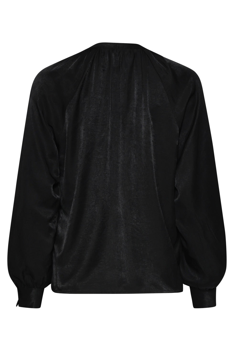 Blouse V-Hals.. Zwart