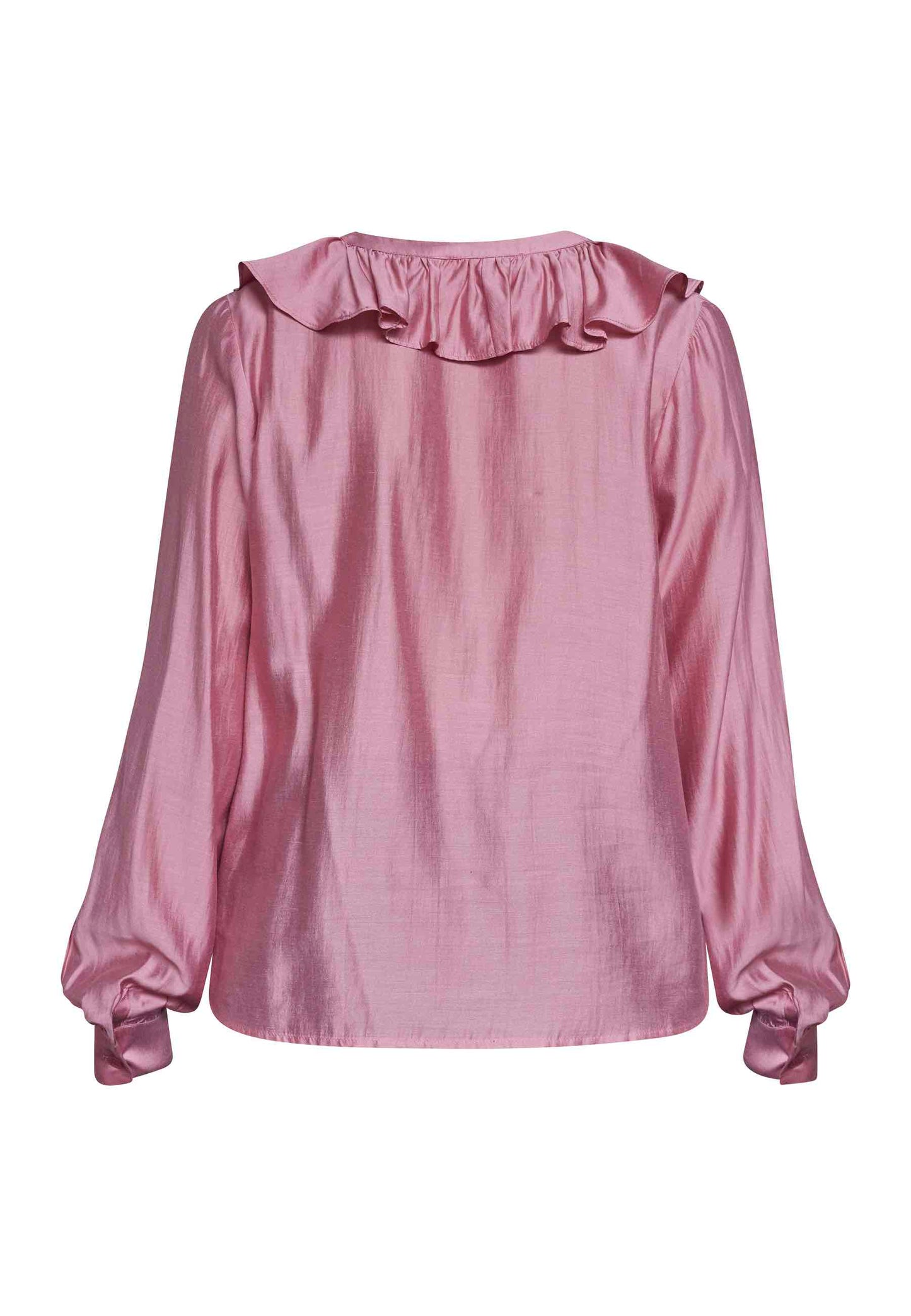 Blouse Velisa Ruche LS Rose