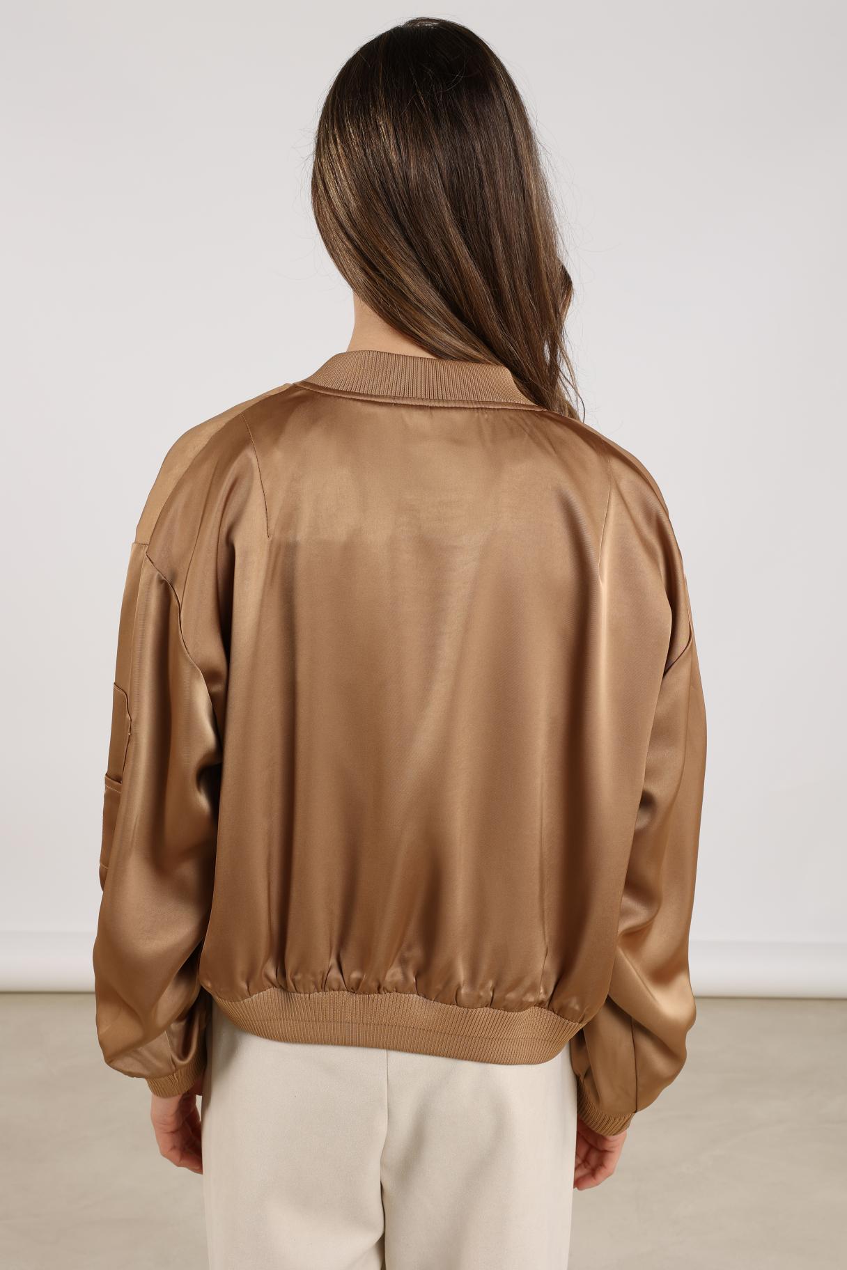 Bomber Noell Glans Camel