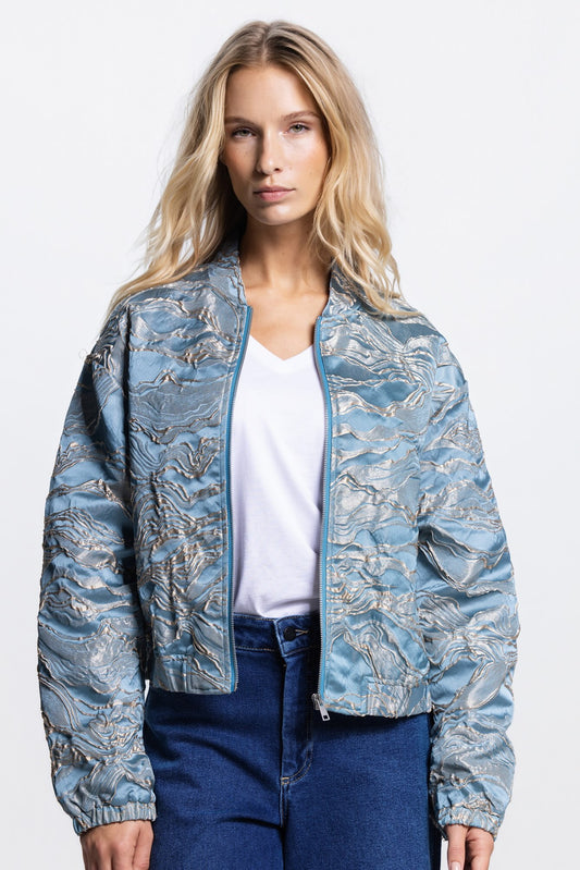 BomberQwenGoudJacquardBlauw__2