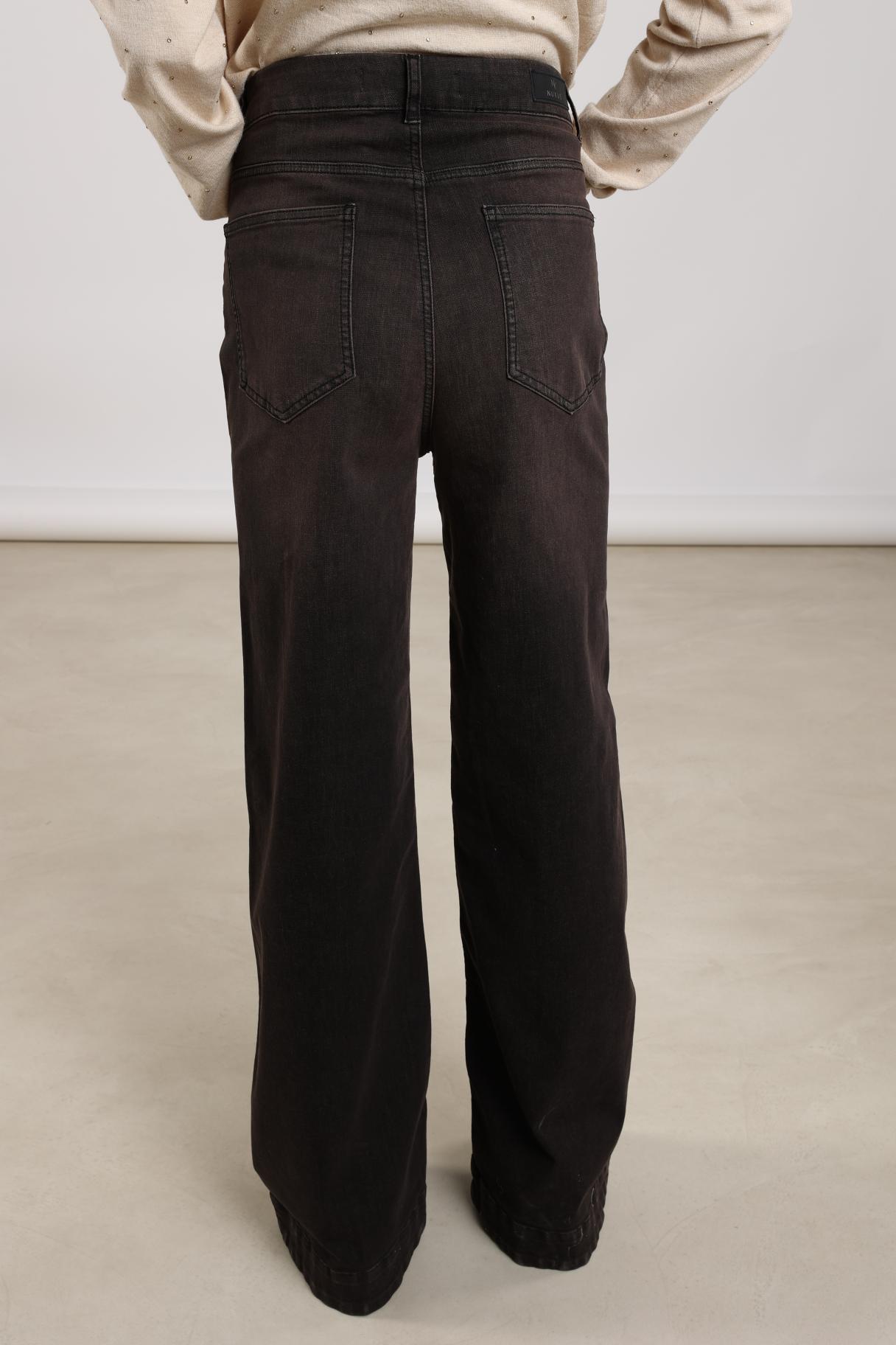 Broek Abby Denim Donkerbruin