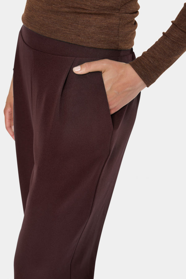 Broek Celest Wijde Pijp Bordeaux