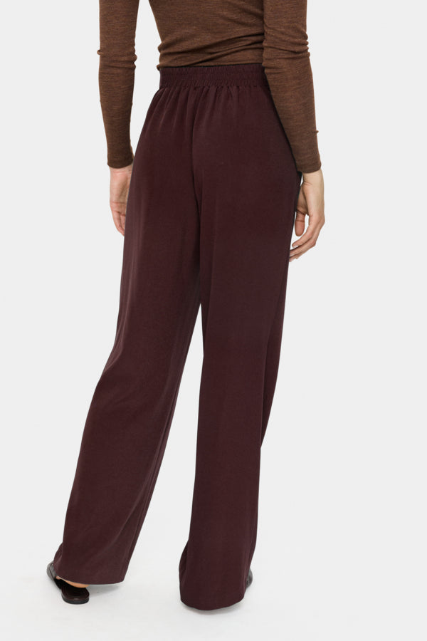 Broek Celest Wijde Pijp Bordeaux
