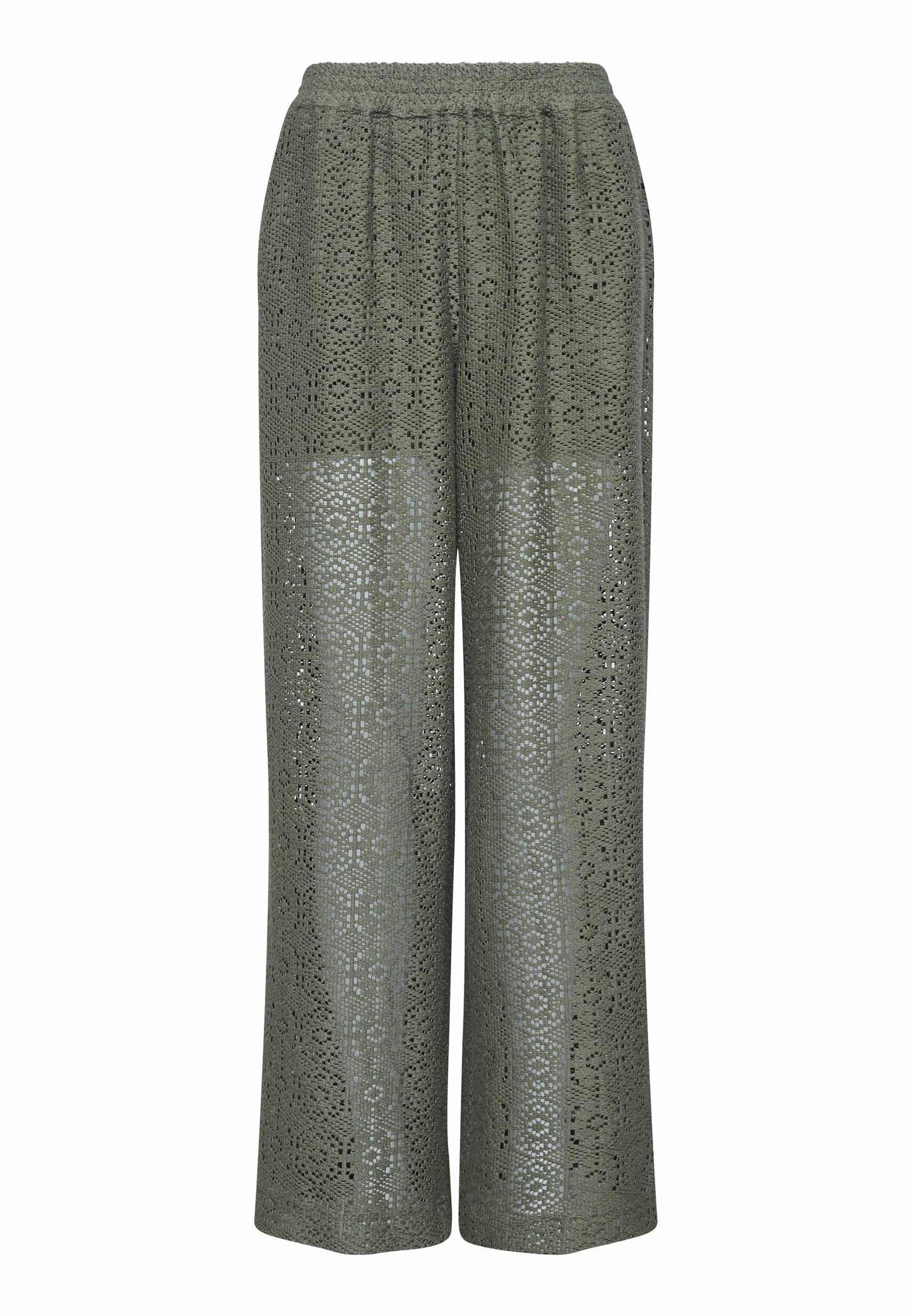 Broek Elsia Opengewerkt Groen