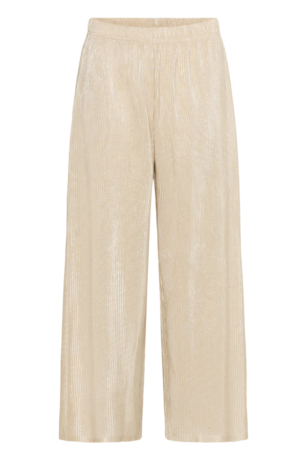Broek Evy Ribbel Glitter Goud
