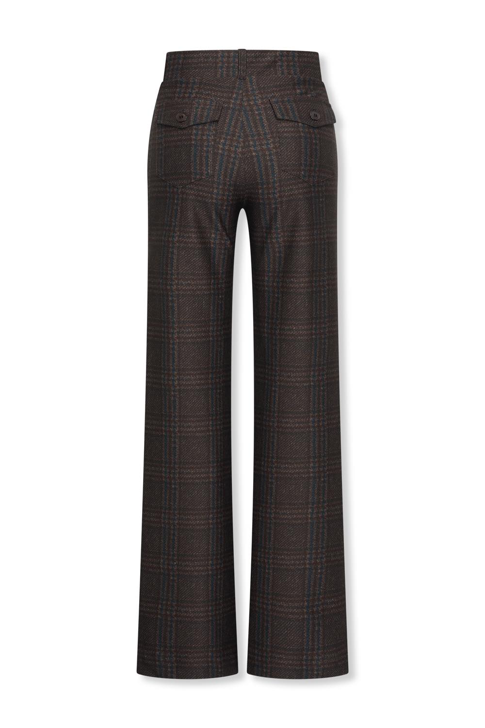 Broek Soul Lano Ruit Choco
