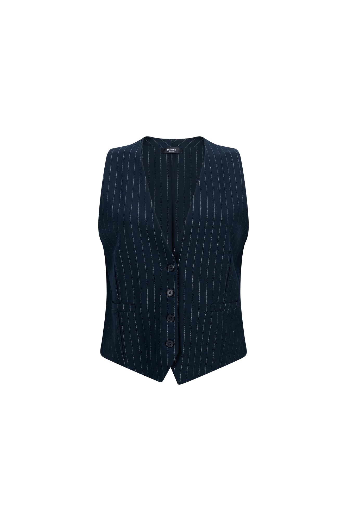 Gilet Coco Stretch Streep Donkerblauw