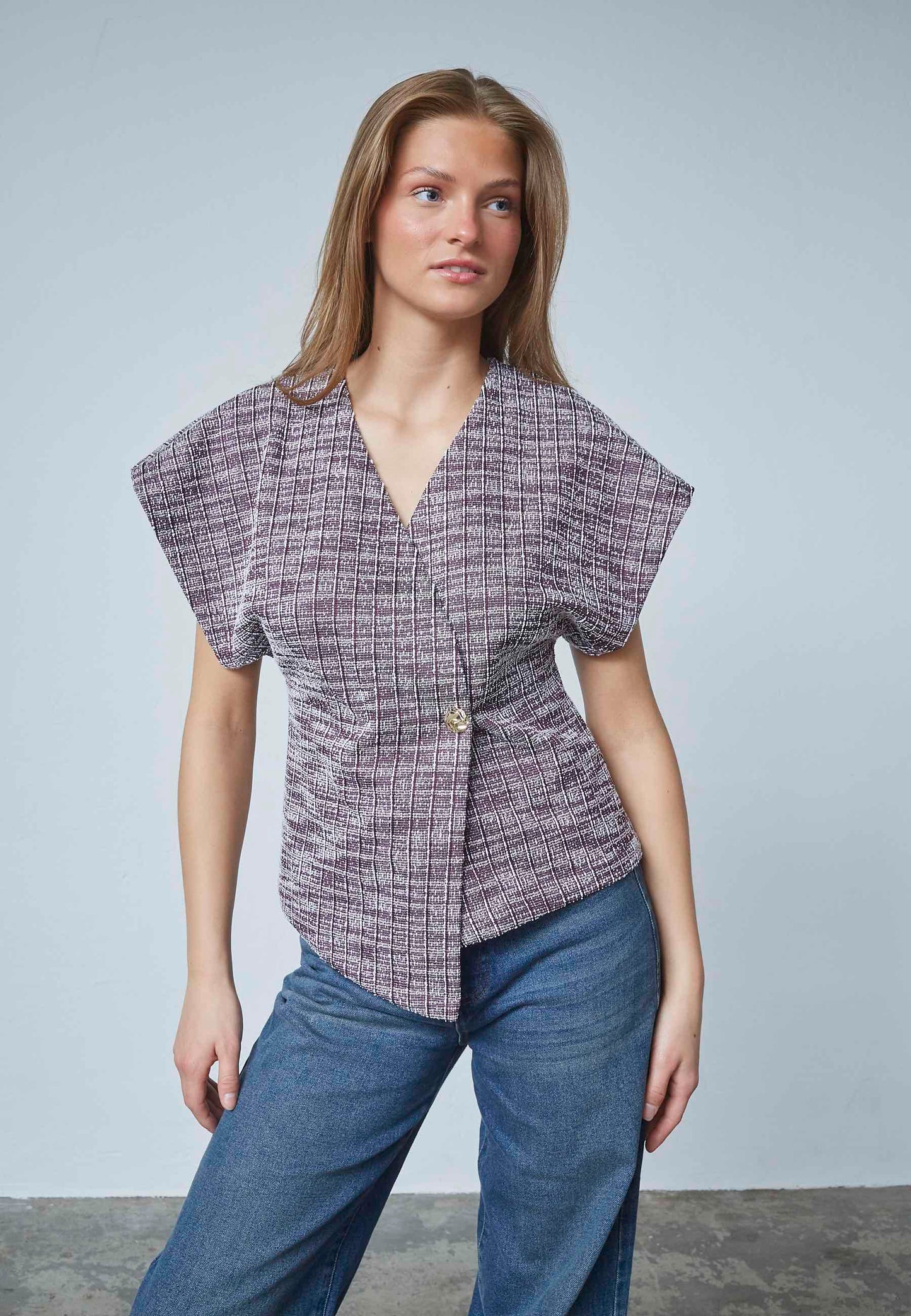Gilet Evela Bordeaux