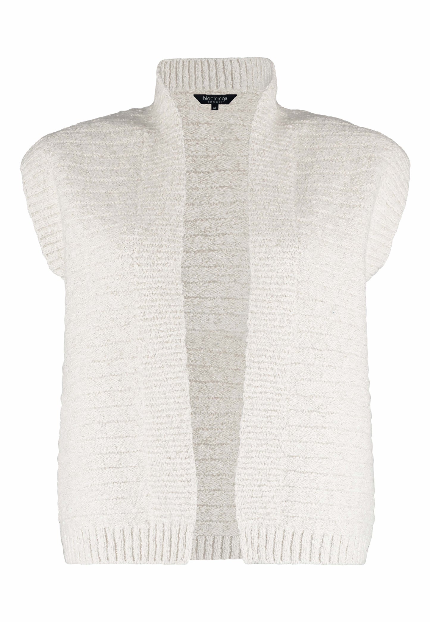 Gilet Knit Metaalgaren Ecru