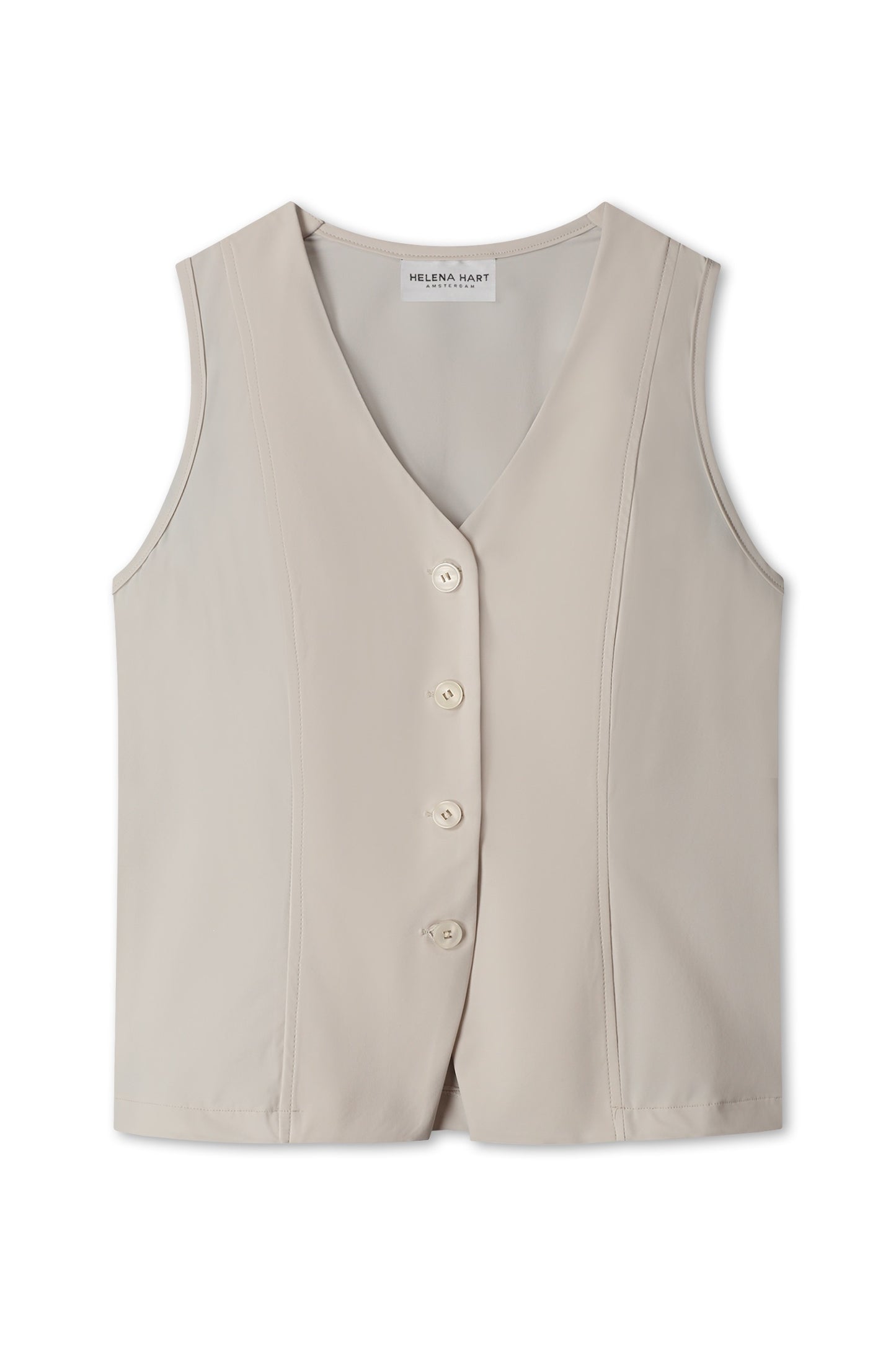 Gilet Kort Transfer Stone