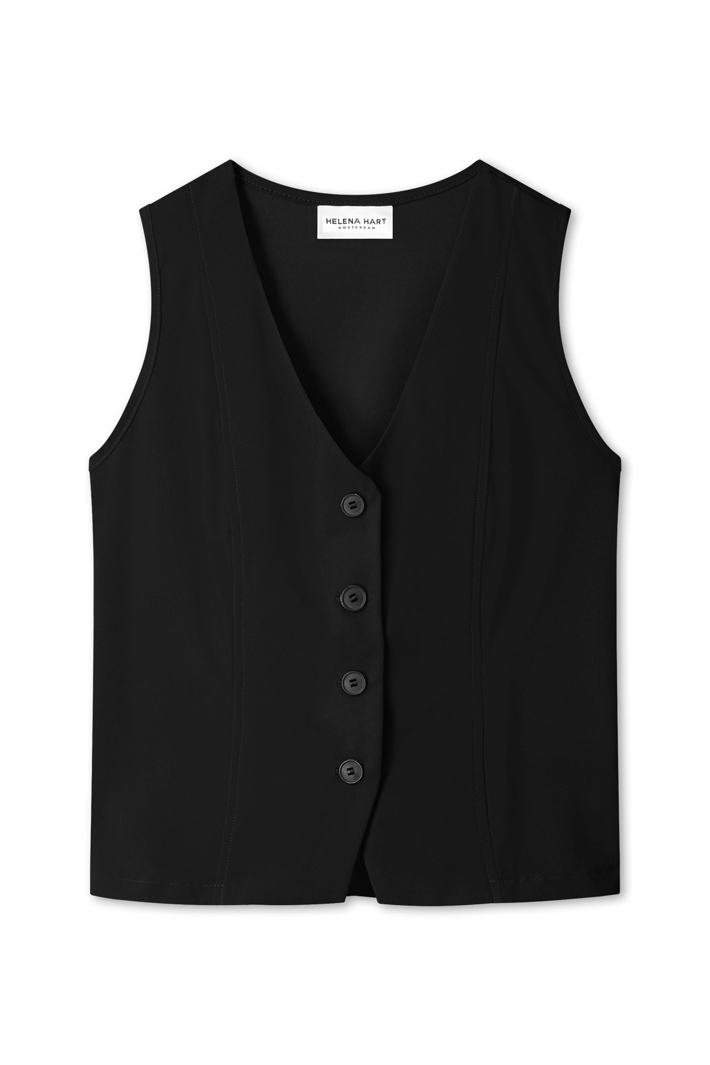 Gilet Kort Transfer Zwart