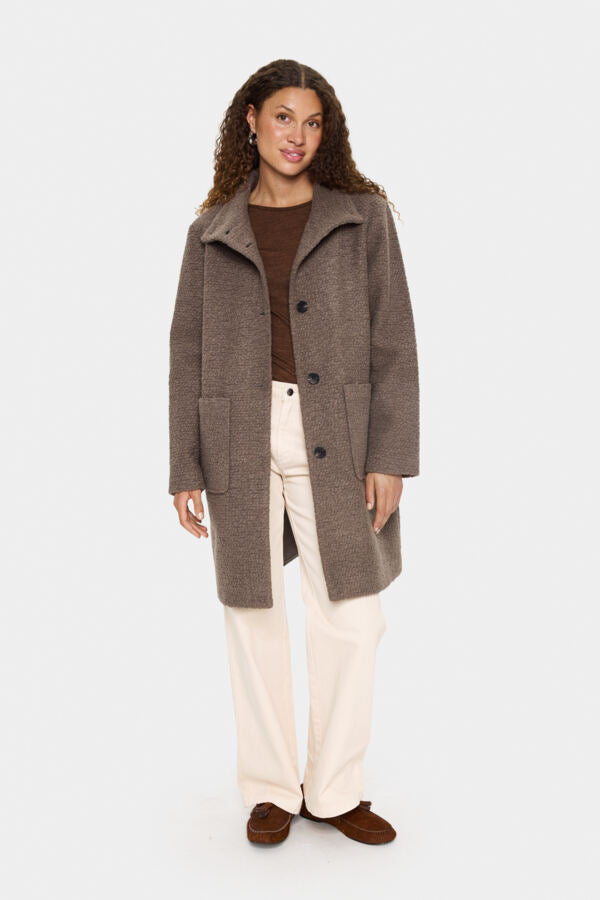 Jas Ferddy Knopen Taupe