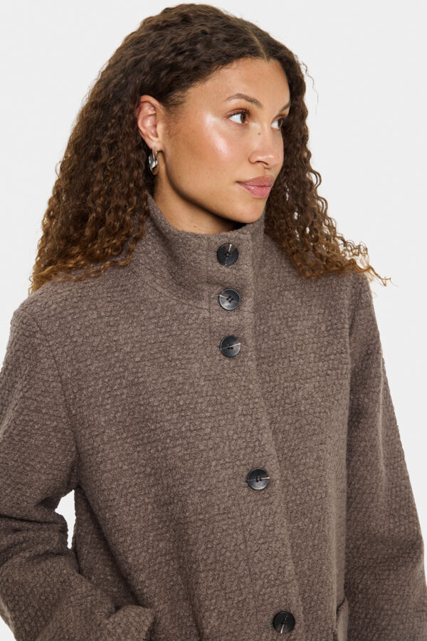 Jas Ferddy Knopen Taupe