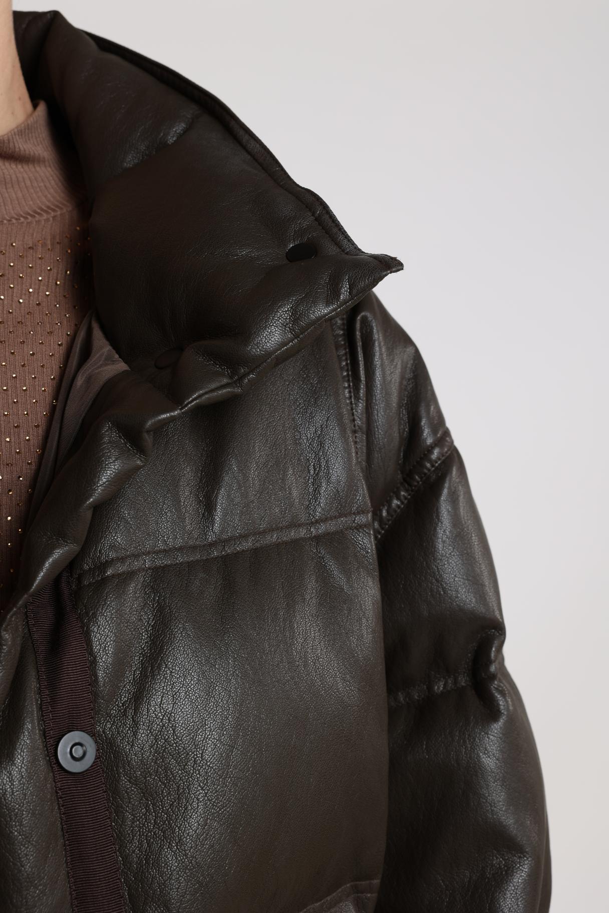 Jas Leanne Puffer Donkerbruin