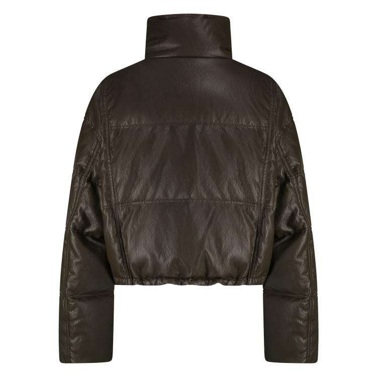 Jas Leanne Puffer Donkerbruin