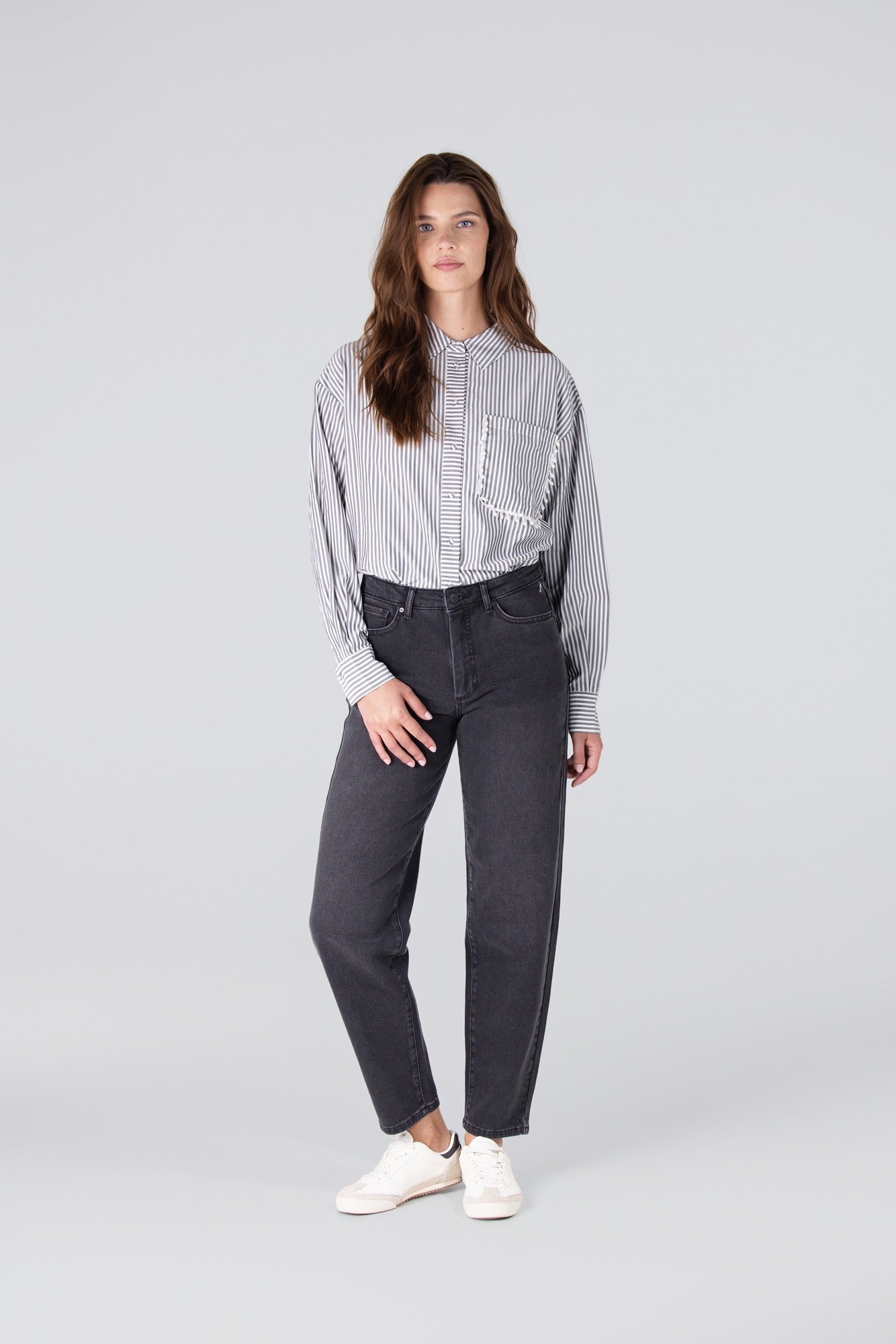 Jeans Emma Zilver Glitter Antraciet