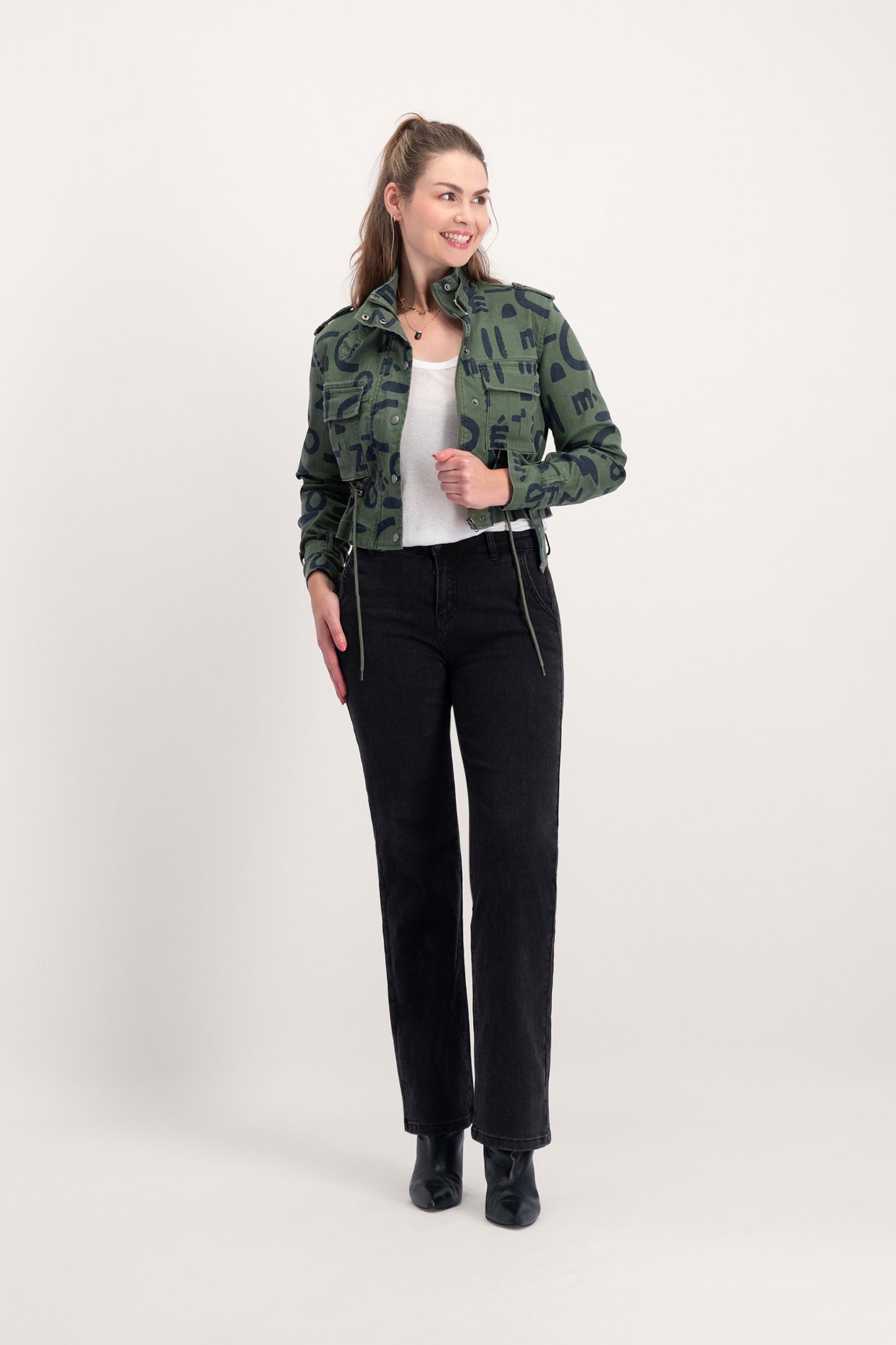 Jeans Rowie Bootcut Zwart