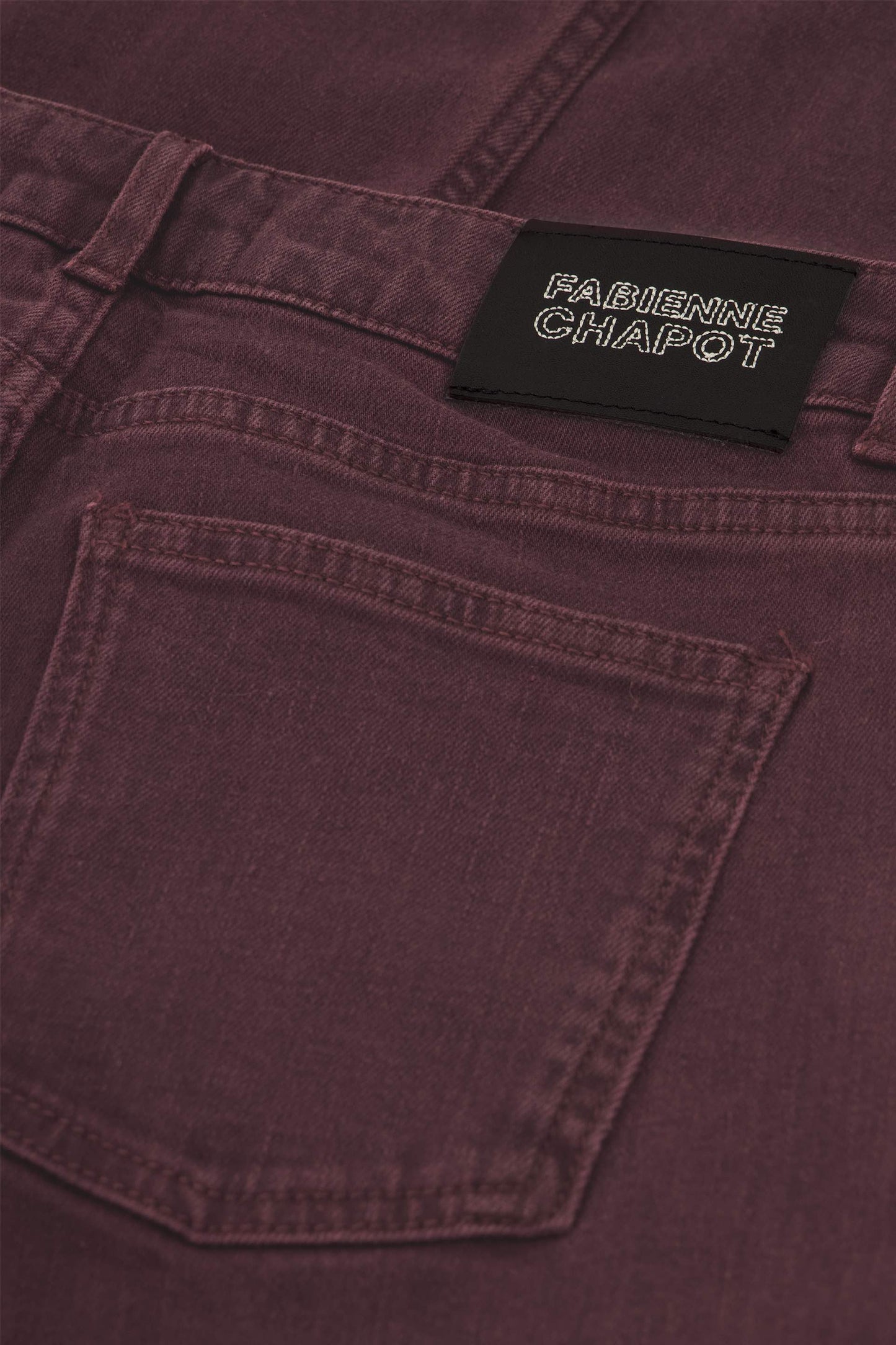 Jeans Thea Wide Leg Bordeaux