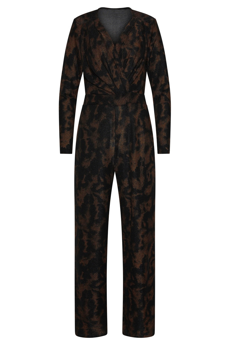 Jumpsuit Print Gold Zwart