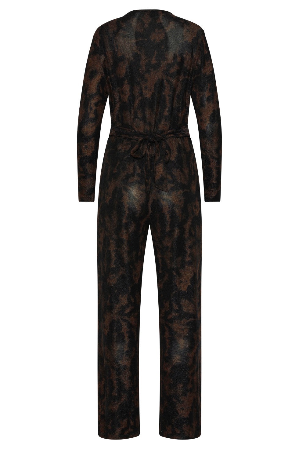 Jumpsuit Print Gold Zwart