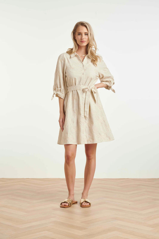 JurkEmbroidedBloemen3_4MouwZand__2