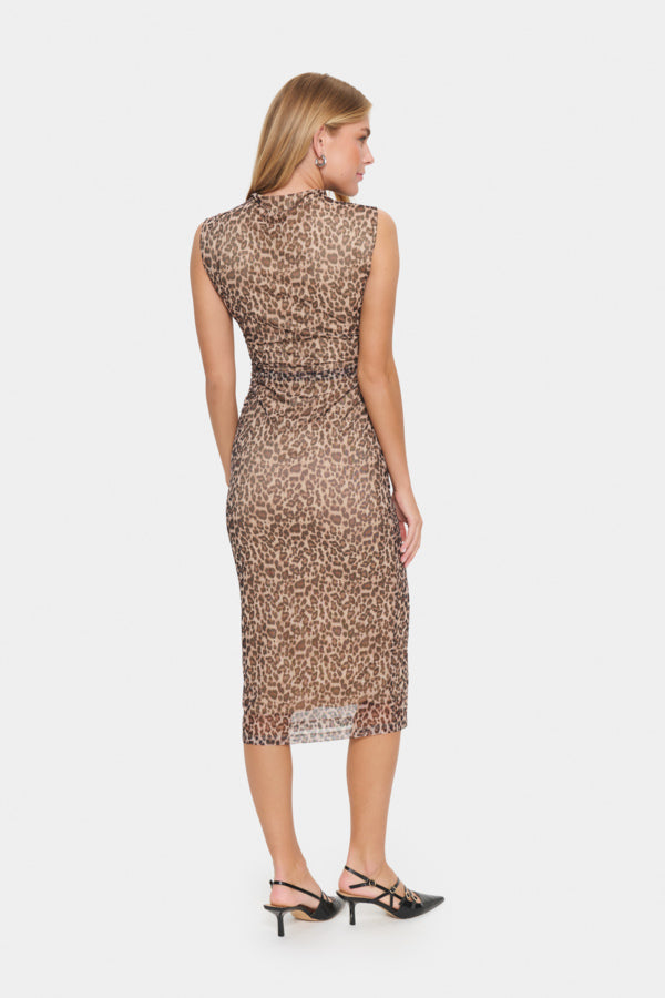 Jurk Loreen Mesh Luipaard
