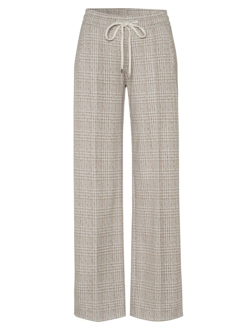 May Wide Leg Ruit Zand