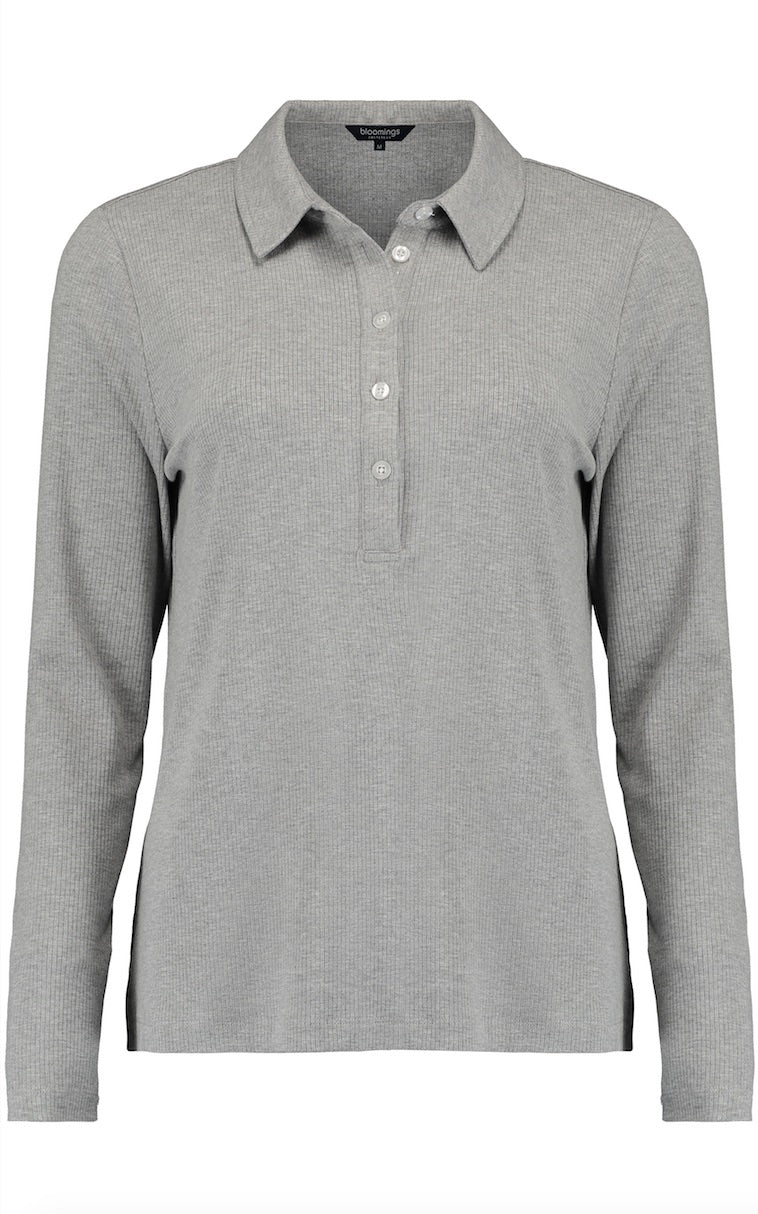 Polo Jersey LM Grijs